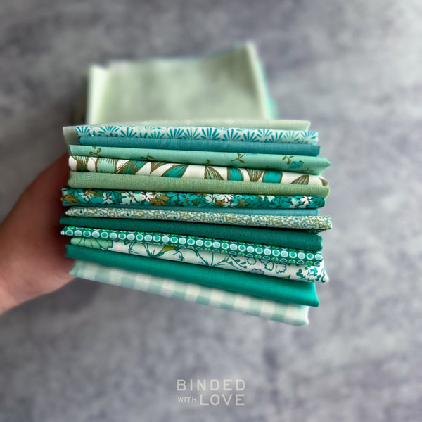 Sea Glass Garden Bundle | Curated 14 Fat Quarter Bundle