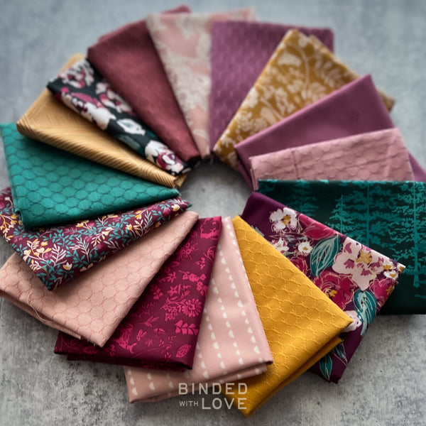 Wildberry Rose | Curated 16 Fabric Bundle | BUNDLE-288