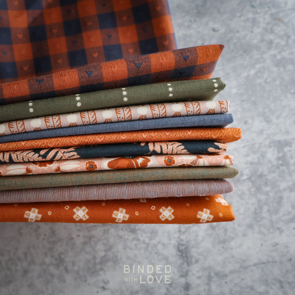 Copper Fern Bundle | Curated 10 Fat Quarter Bundle