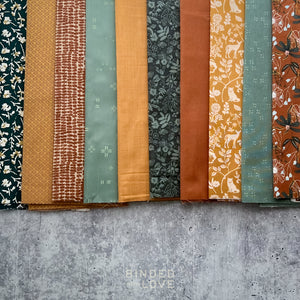 Curated Remnant Bundle | 10 Fabric End of Bolt Quilting Bundle | One of a Kind | REMNANT BUNDLE-199