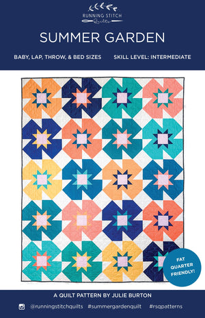 Summer Garden Quilt Pattern - PRINTED