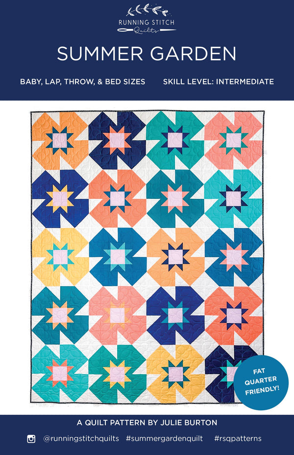 Summer Garden Quilt Pattern - PRINTED