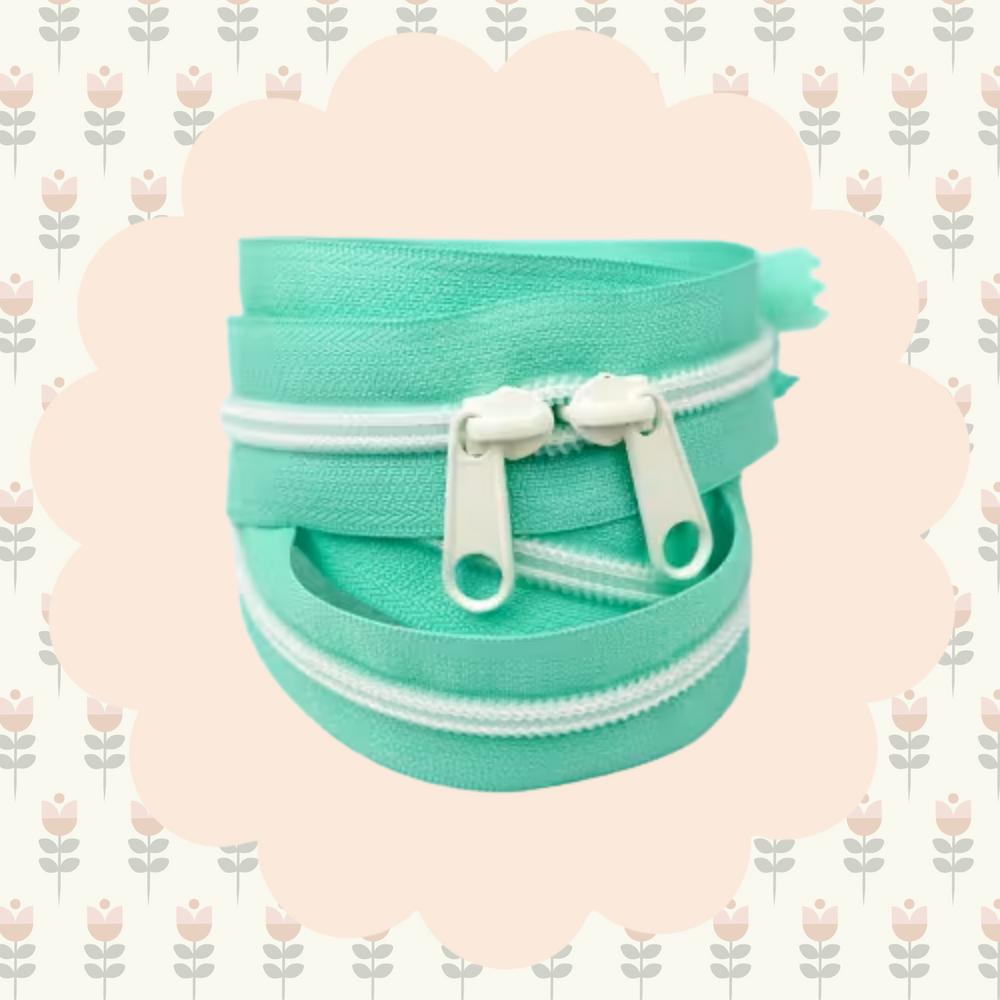40in Handbag Zipper Beach Glass
