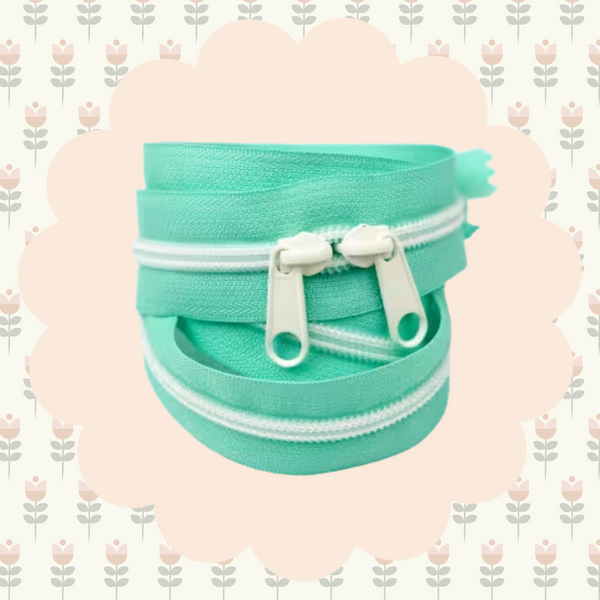40in Handbag Zipper Beach Glass