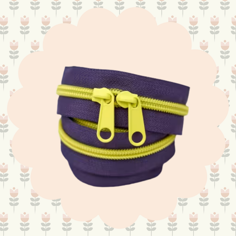 40in Handbag Zipper Electric Grape