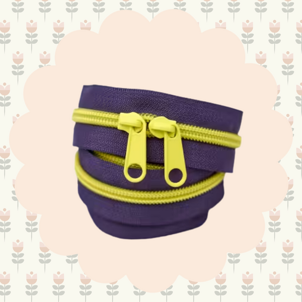 40in Handbag Zipper Electric Grape