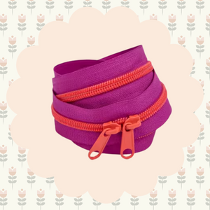 40in Handbag Zipper Grape Slushy
