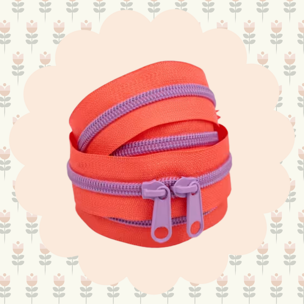 40in Handbag Zipper Lavender Citrus