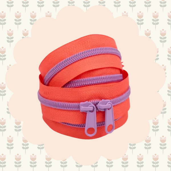 40in Handbag Zipper Lavender Citrus