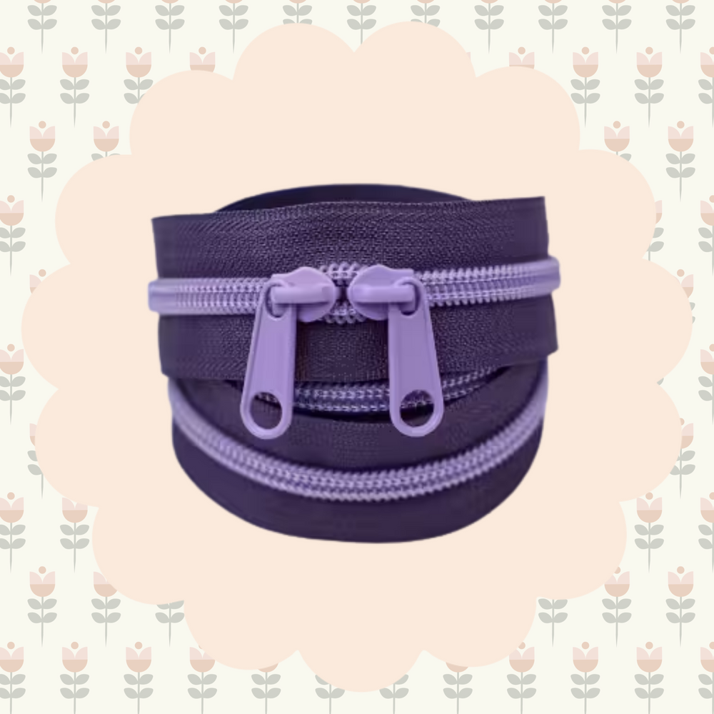 40in Handbag Zipper Lavender Twilight