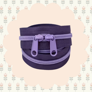 40in Handbag Zipper Lavender Twilight