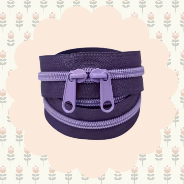 40in Handbag Zipper Lavender Twilight
