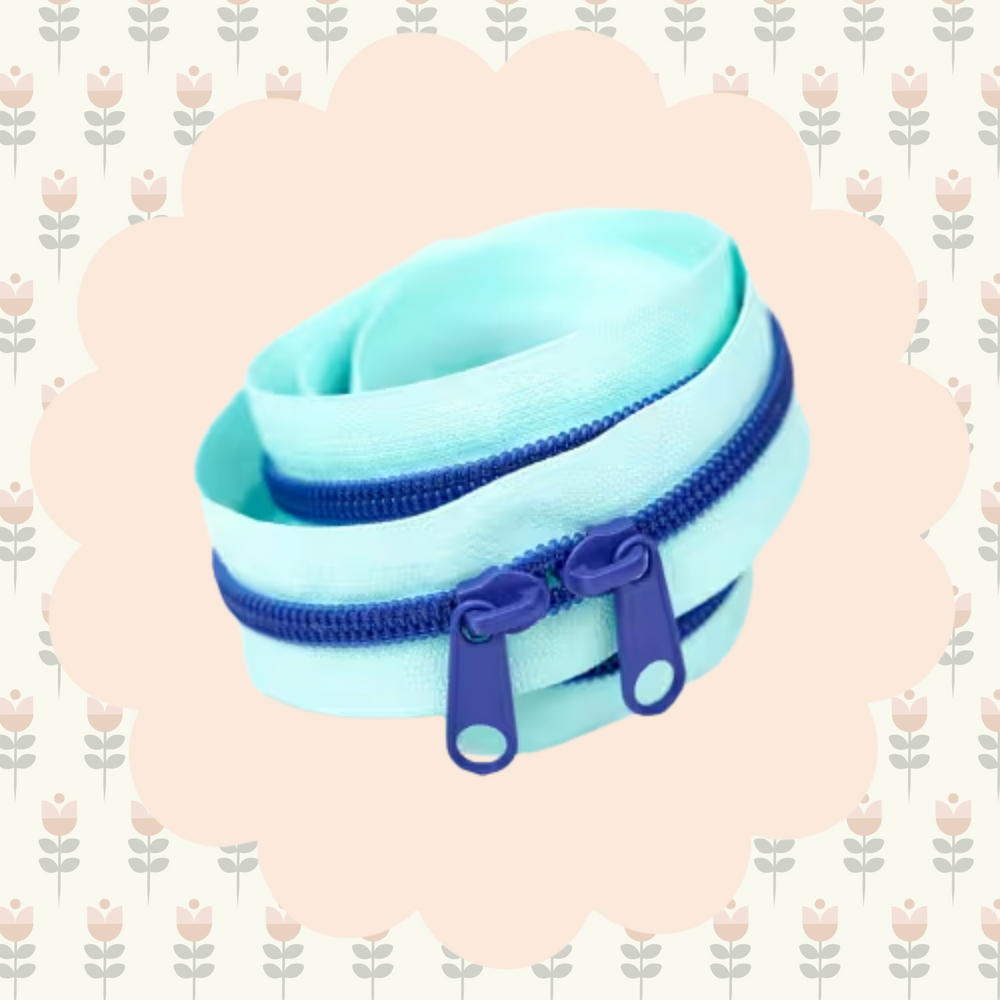 40in Handbag Zipper Saltwater Taffy