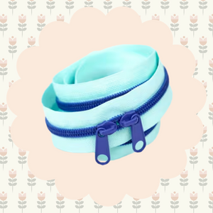 40in Handbag Zipper Saltwater Taffy