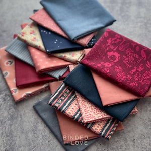 Blueberry Rose Bundle | Curated 15 Fat Quarter Bundle