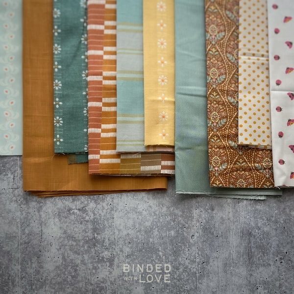 Curated Remnant Bundle | 10 Fabric End of Bolt Quilting Bundle | One of a Kind | REMNANT BUNDLE-205