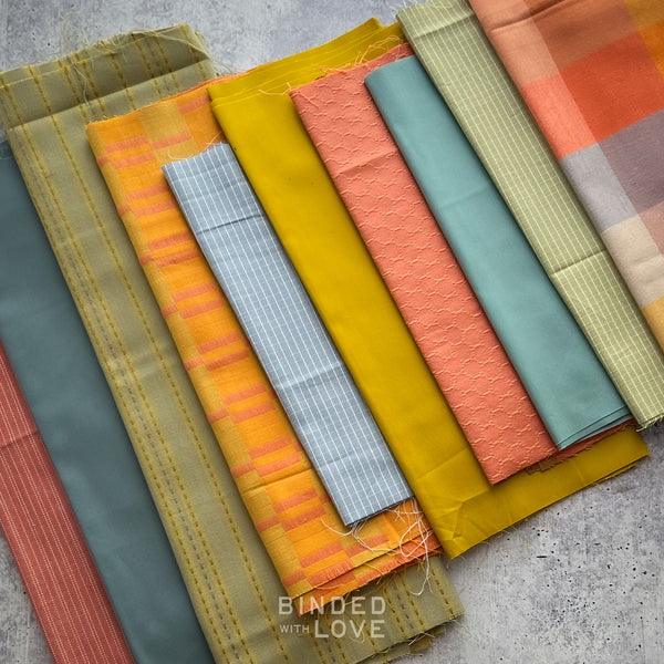 Curated Remnant Bundle | 10 Fabric End of Bolt Quilting Bundle | One of a Kind | REMNANT BUNDLE-200