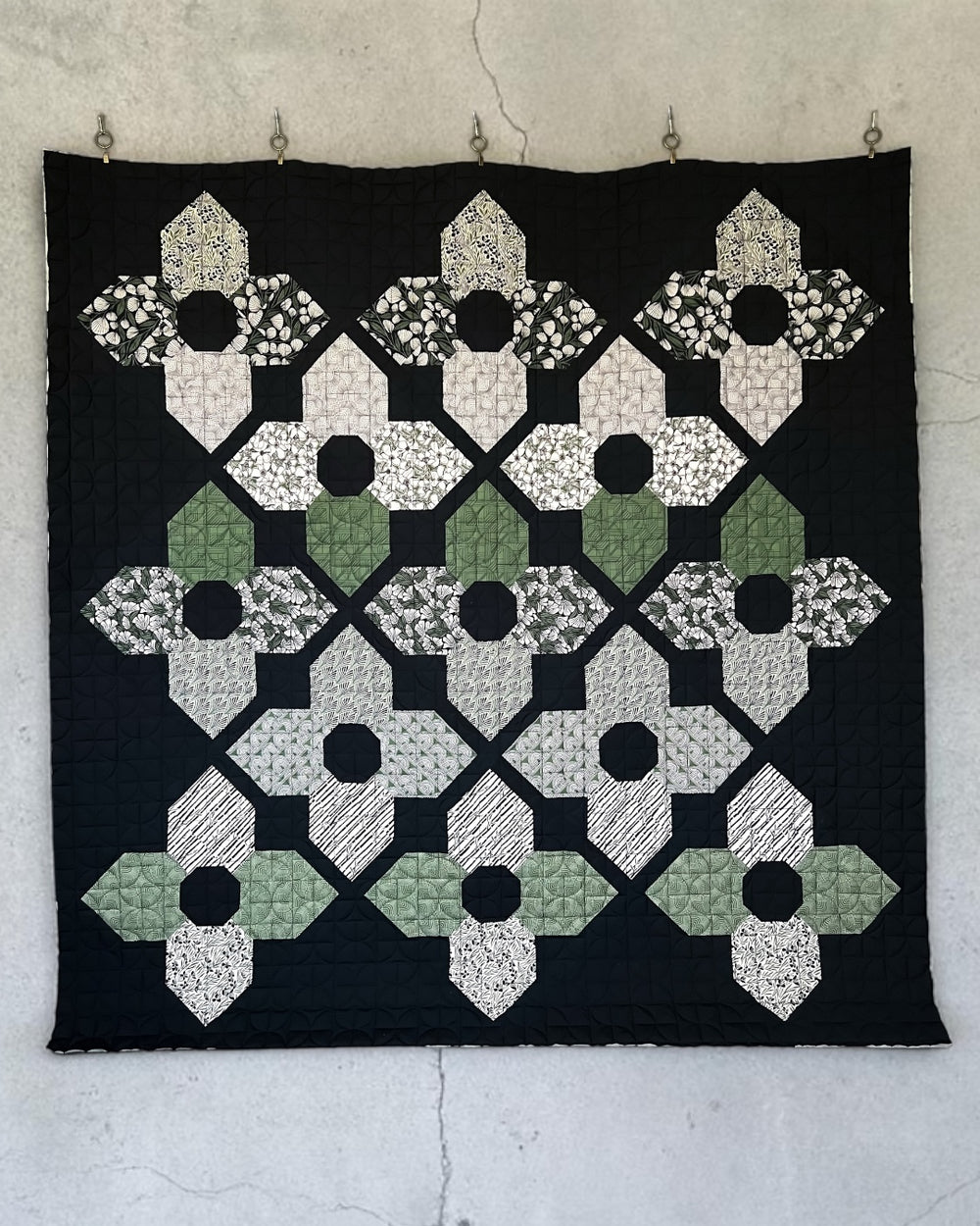Marsh Haven Orchid Garden Throw Quilt Kit