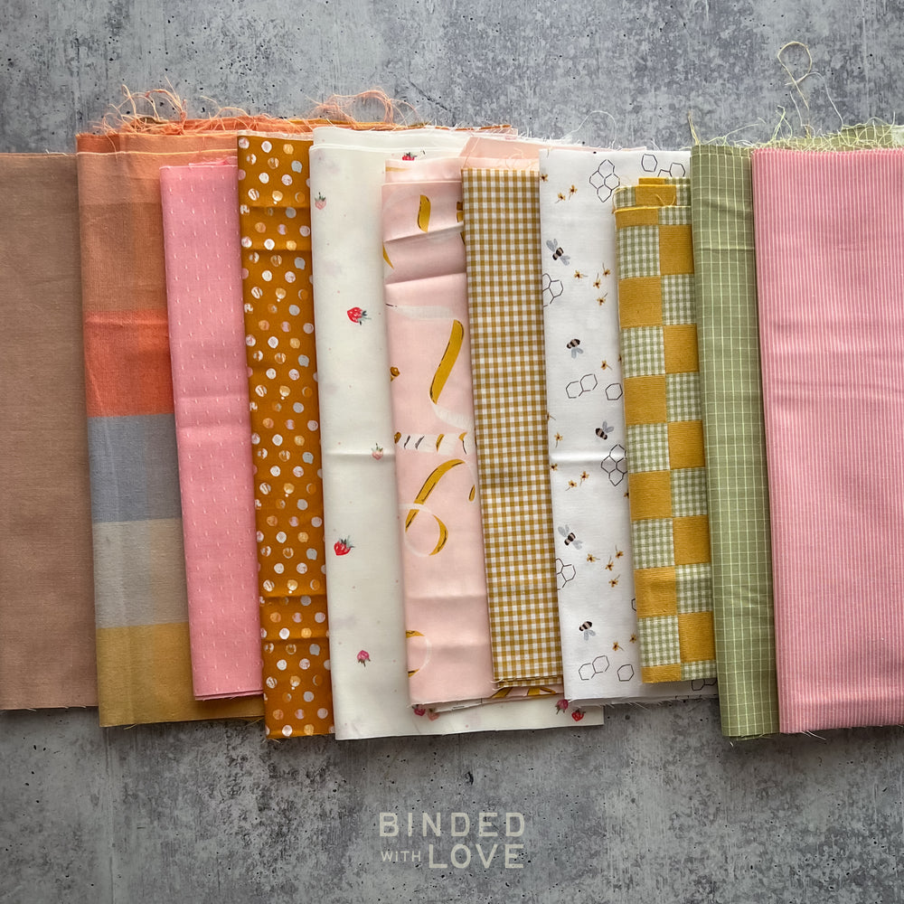 Curated Remnant Bundle | 11 Fabric End of Bolt Quilting Bundle | One of a Kind | REMNANT BUNDLE-180