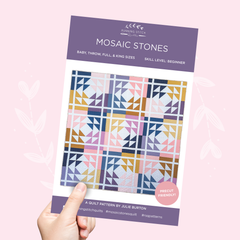 Mosaic Stones Quilt Pattern - PRINTED