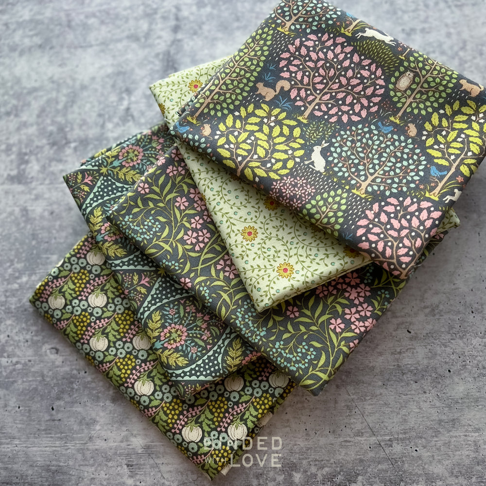 Sanctuary Collection Green Color way | 5 Fabric Bundle | BUNDLE-294