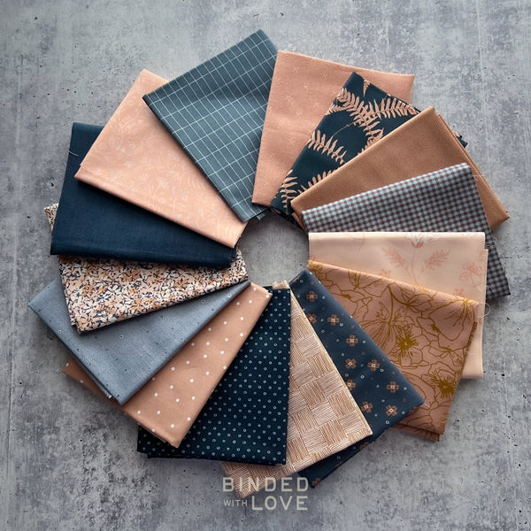 Dusty Rosewood Bundle | Curated 15 Fat Quarter Bundle