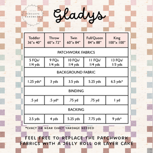 Gladys Quilt Pattern | Paper Pattern