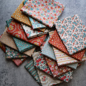 Tilda Village Life Autumn Colorway Bundle | Precut Bundle | 17 Prints | Fat Quarter Bundle | Half Yard Bundle