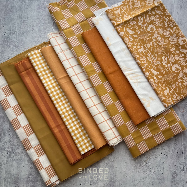 Curated Remnant Bundle | 10 Fabric End of Bolt Quilting Bundle | One of a Kind | REMNANT BUNDLE-212