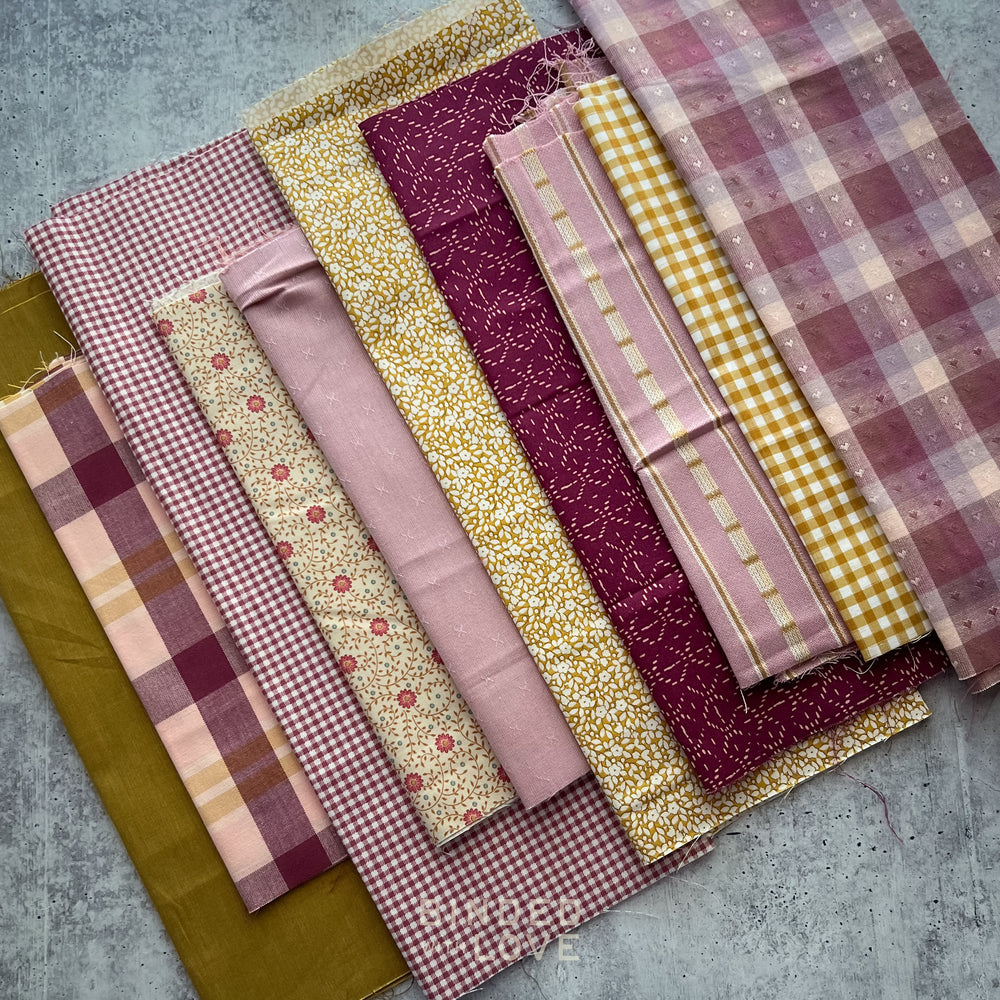 Curated Remnant Bundle | 10 Fabric End of Bolt Quilting Bundle | One of a Kind | REMNANT BUNDLE-223