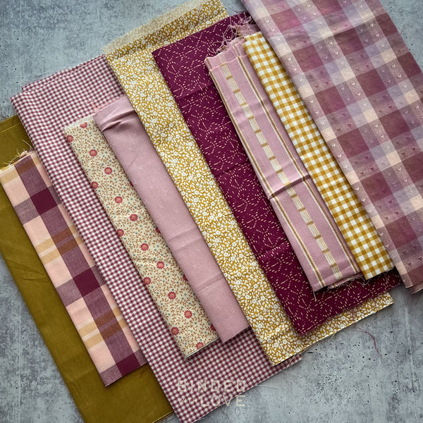 Curated Remnant Bundle | 10 Fabric End of Bolt Quilting Bundle | One of a Kind | REMNANT BUNDLE-223