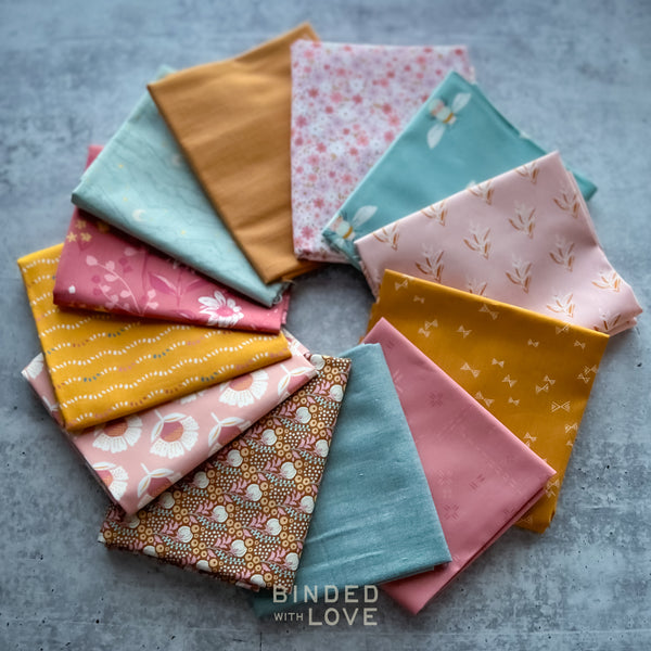 Petals & Honey Bundle | Curated 12 Fat Quarter Bundle | BUNDLE-301