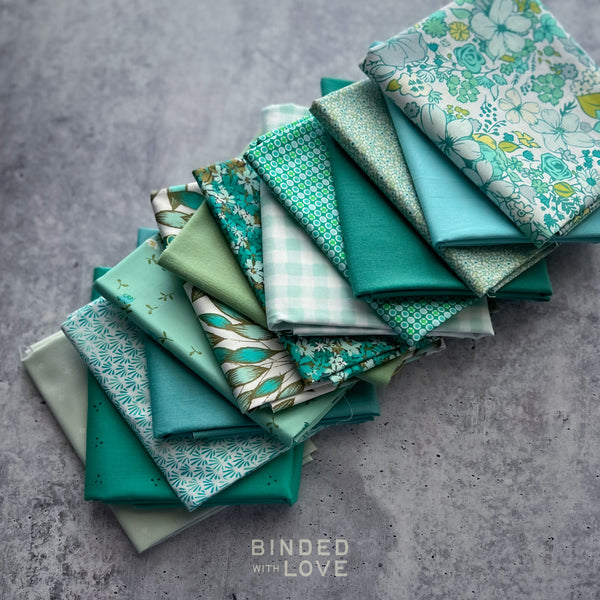 Sea Glass Garden Bundle | Curated 14 Fat Quarter Bundle