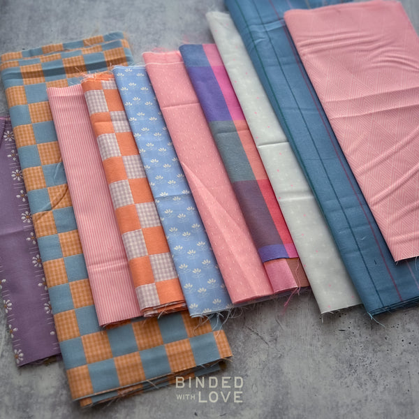 Curated Remnant Bundle | 10 Fabric End of Bolt Quilting Bundle | One of a Kind | REMNANT BUNDLE-213
