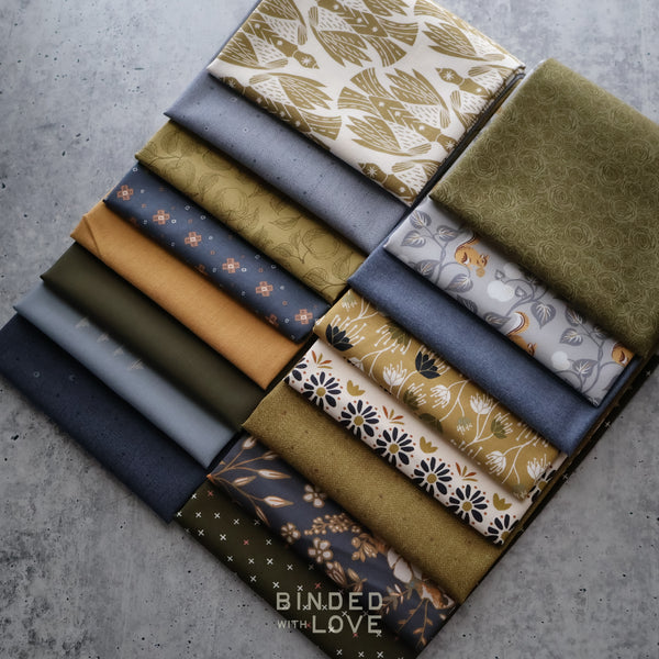 Woodland Hush Bundle | Curated 16 Fat Quarter Bundle
