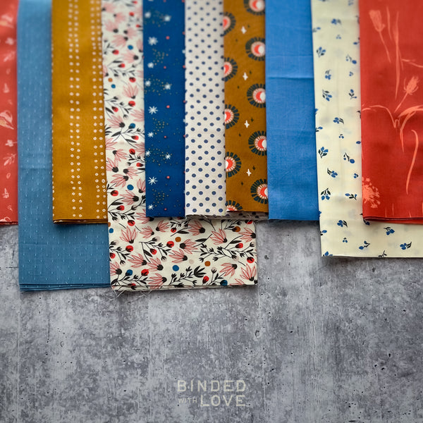 Curated Remnant Bundle | 10 Fabric End of Bolt Quilting Bundle | One of a Kind | REMNANT BUNDLE-225