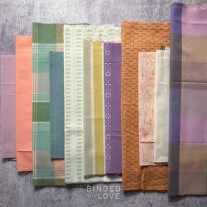 Curated Remnant Bundle | 11 Fabric End of Bolt Quilting Bundle | One of a Kind | REMNANT BUNDLE-134