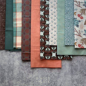 Curated Remnant Bundle | 10 Fabric End of Bolt Quilting Bundle | One of a Kind | REMNANT BUNDLE-195