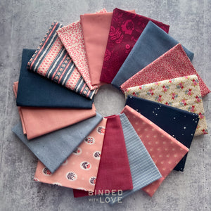 Blueberry Rose Bundle | Curated 15 Fat Quarter Bundle