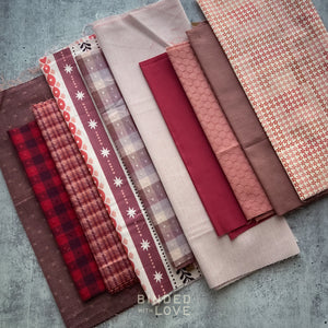 Curated Remnant Bundle | 10 Fabric End of Bolt Quilting Bundle | One of a Kind | REMNANT BUNDLE-217