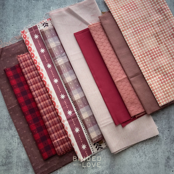Curated Remnant Bundle | 10 Fabric End of Bolt Quilting Bundle | One of a Kind | REMNANT BUNDLE-217