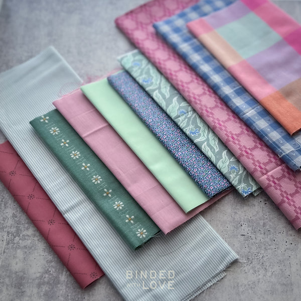 Curated Remnant Bundle | 10 Fabric End of Bolt Quilting Bundle | One of a Kind | REMNANT BUNDLE-218