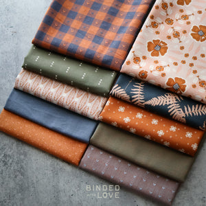Copper Fern Bundle | Curated 10 Fat Quarter Bundle