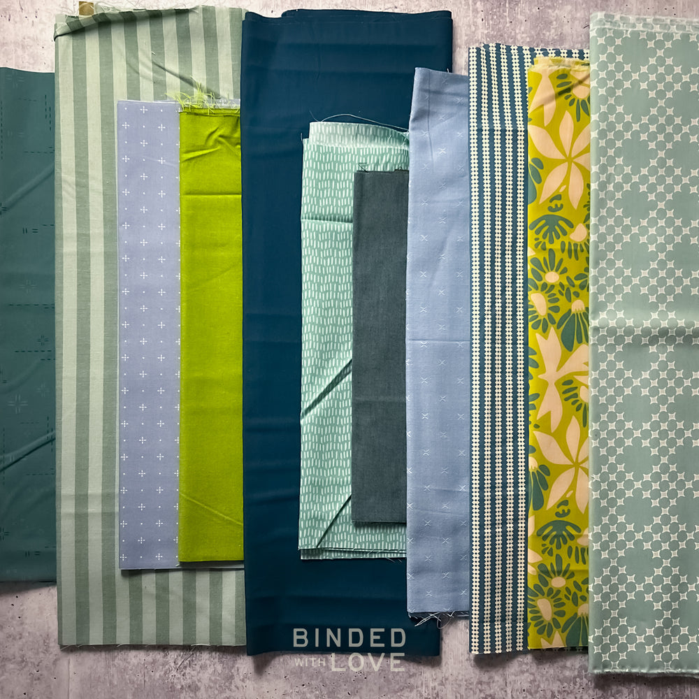 Curated Remnant Bundle | 11 Fabric End of Bolt Quilting Bundle | One of a Kind | REMNANT BUNDLE-141