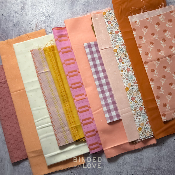Curated Remnant Bundle | 12 Fabric End of Bolt Quilting Bundle | One of a Kind | REMNANT BUNDLE-150