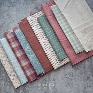 Curated Remnant Bundle | 10 Fabric End of Bolt Quilting Bundle | One of a Kind | REMNANT BUNDLE-236