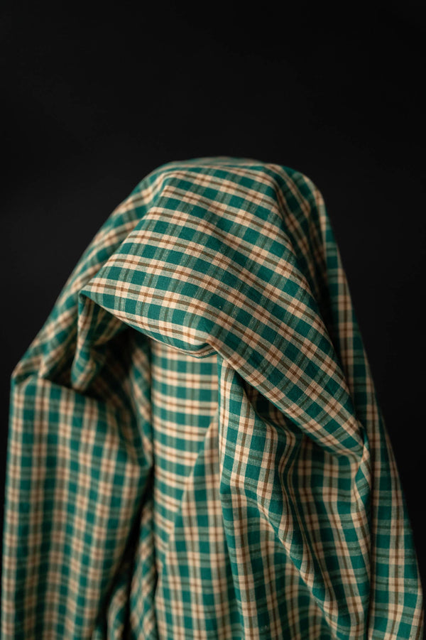 Herby Hopper Cotton/Linen Check