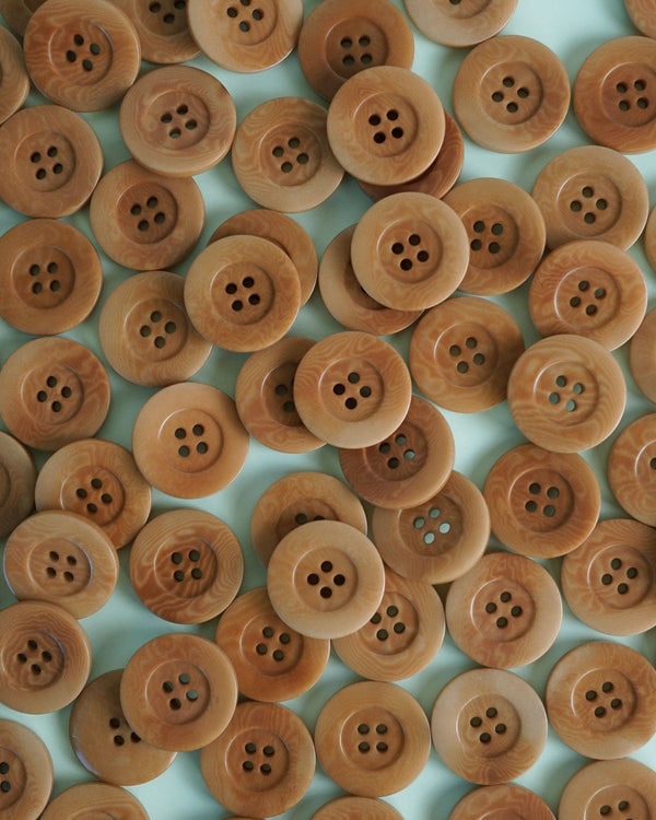 Caramel 1" Corozo Nut Buttons | Set of 4