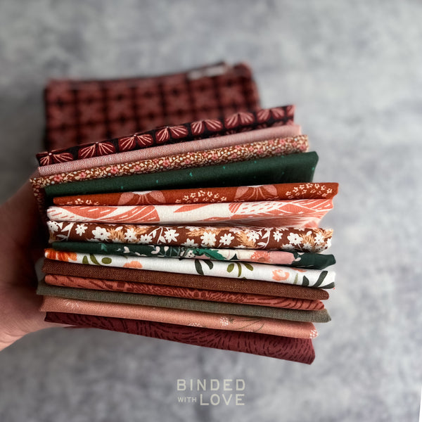 Cedar Rose Bundle | Curated 14 Fat Quarter Bundle
