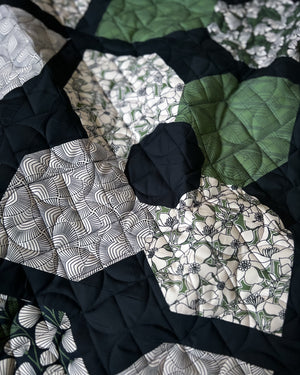 Marsh Haven Orchid Garden Throw Quilt Kit